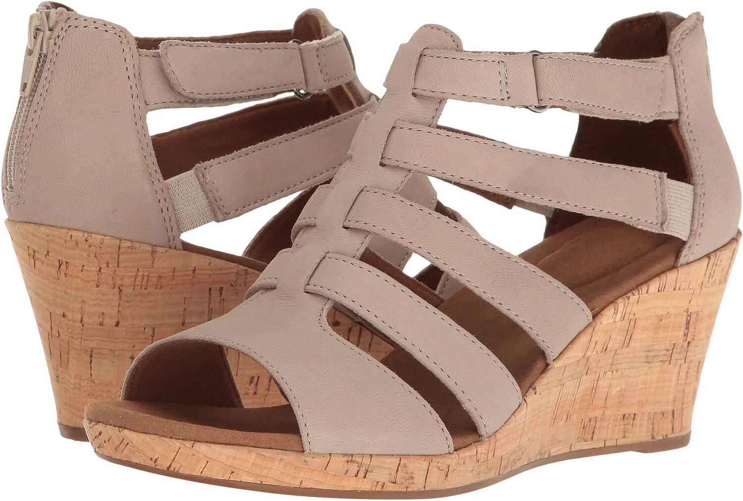 Босоножки Briah Gladiator Rockport, цвет New Taupe Nubuck