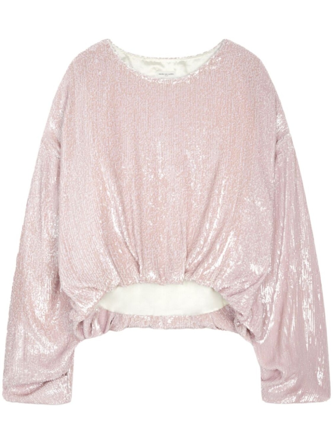

DRIES VAN NOTEN топ с пайетками, розовый