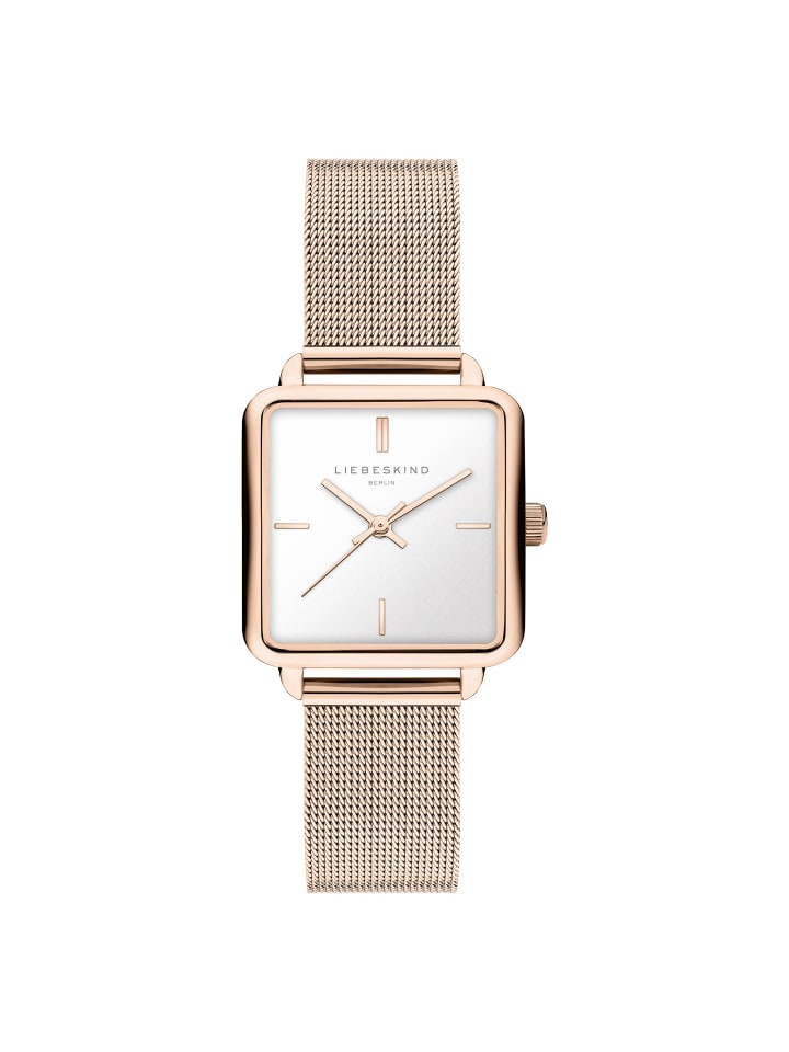 

LIEBESKIND BERLIN Современные сетчатые наручные часы из розового золота
