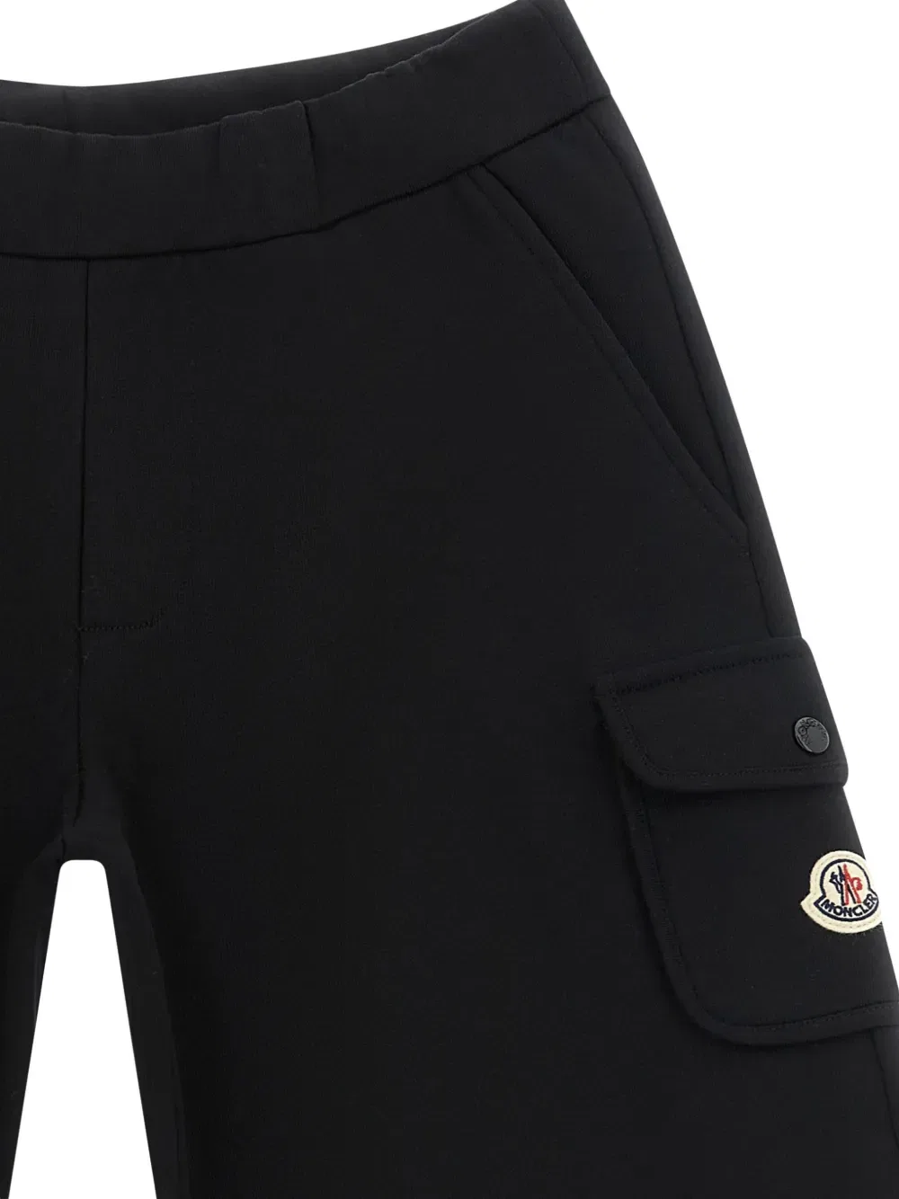 Бермуды с нашивкой в виде логотипа в стиле карго Moncler Enfant, черный — фото 3