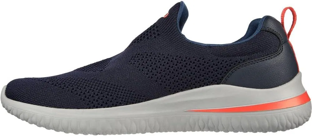 Мужские кроссовки Skechers Delson 3.0, Navy Knit Synthetic — фото 4