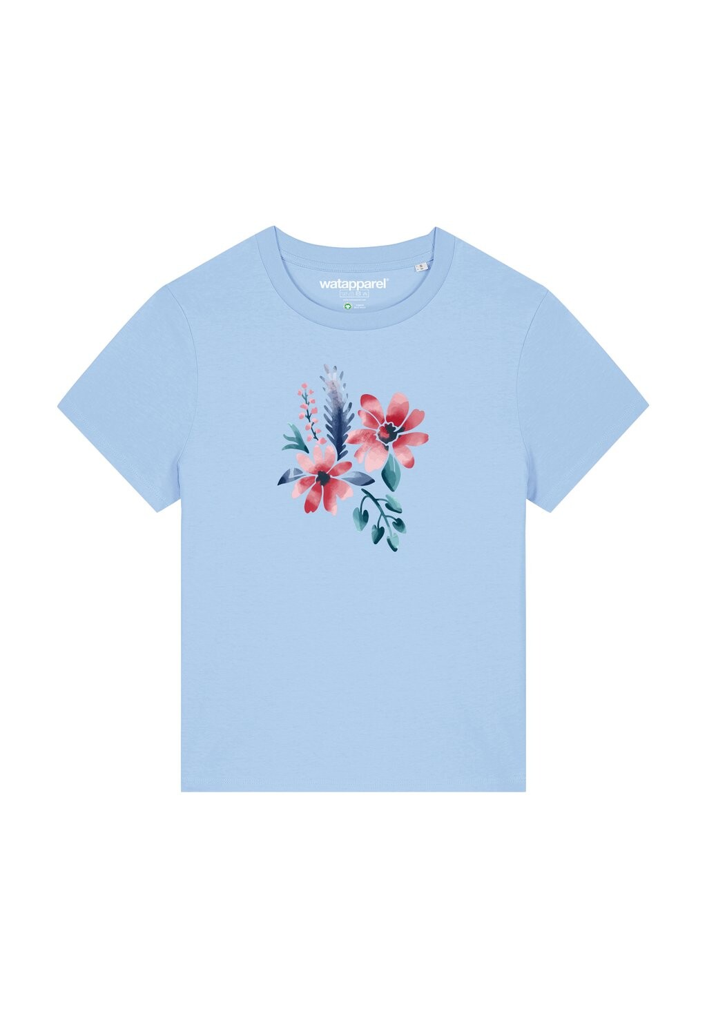

Футболка с принтом BLUME IN WASSERFARBE watapparel, светло-голубой