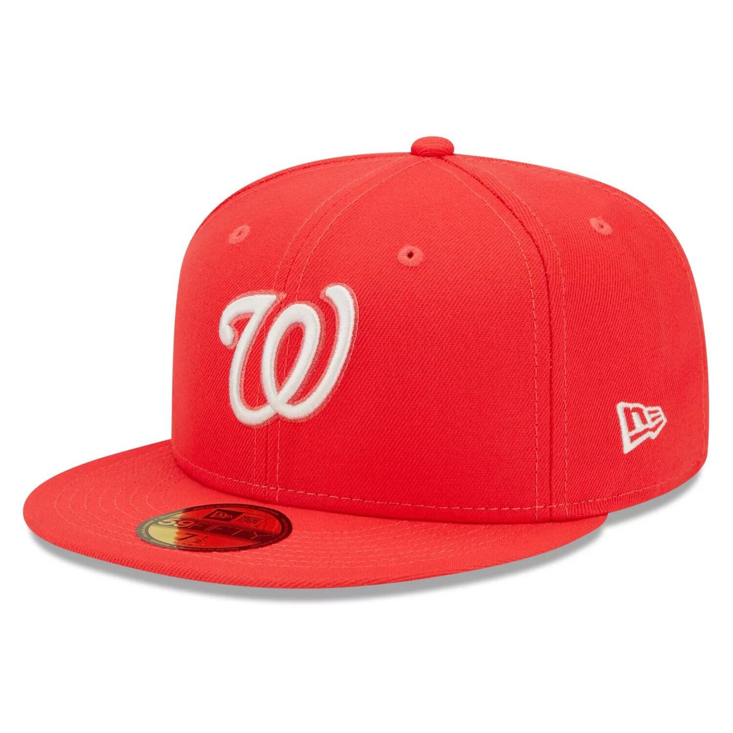 

Мужская приталенная шляпа New Era Red Washington Nationals Lava Highlighter Logo 59FIFTY