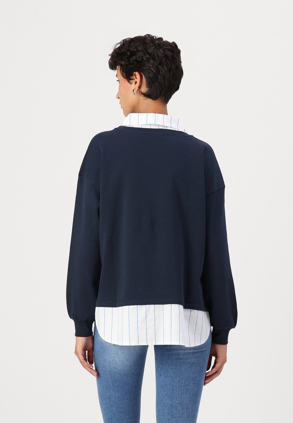 

Толстовка ONLFEEL V NECK ONLY, темно-синий