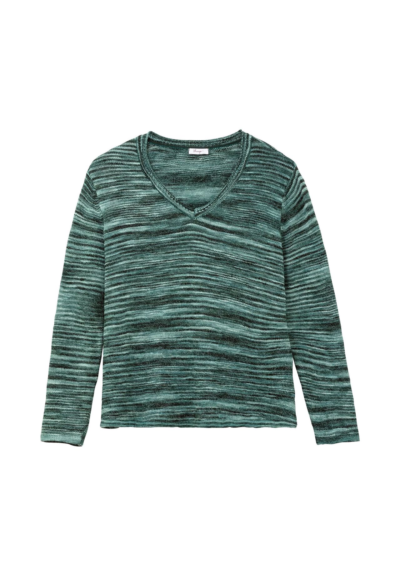 

Свитер из клубневой пряжи Sheego, темно-зеленый