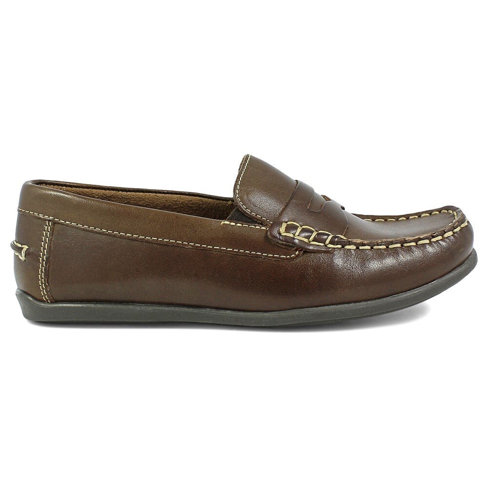 

Детские лоферы Jasper Jr Moc Toe для малышей/маленьких/больших детей Florsheim, коричневый