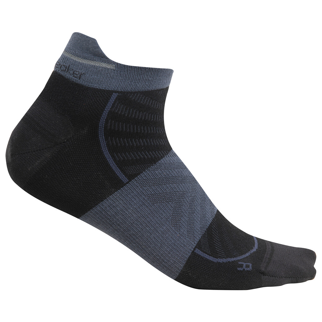 

Носки для бега Icebreaker Merino Run+ Ultralight Micro, цвет Black/Graphite
