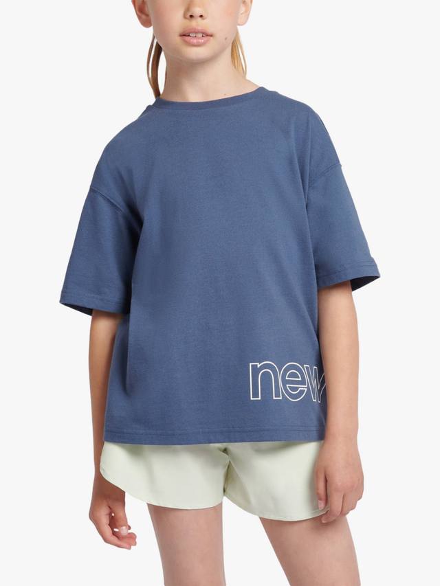 

Детская футболка для спорта New Balance, Vintage Indigo