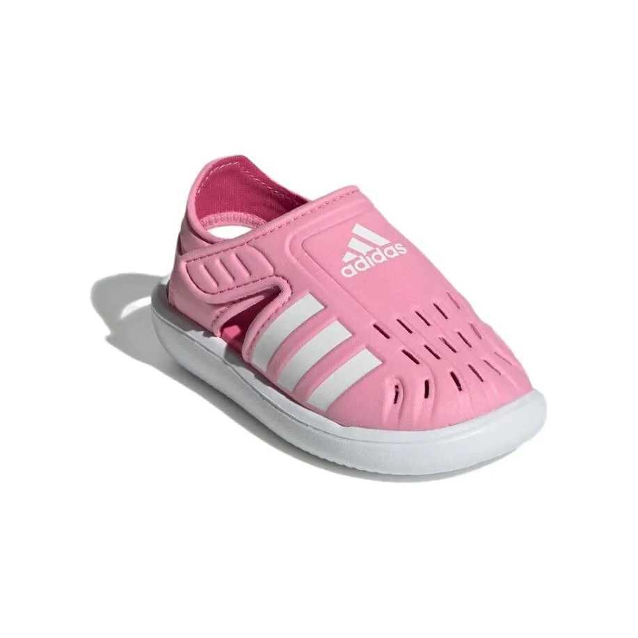 Adidas Детские водные сандалии Comfortable Slip Resistant низкие розовые белые — фото 4