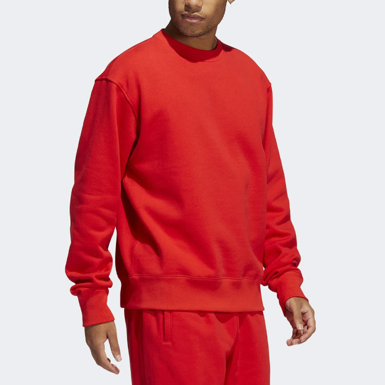 Худи adidas x Pharrell Basic Sports Sweatshirt 'Red', красный — фото 4