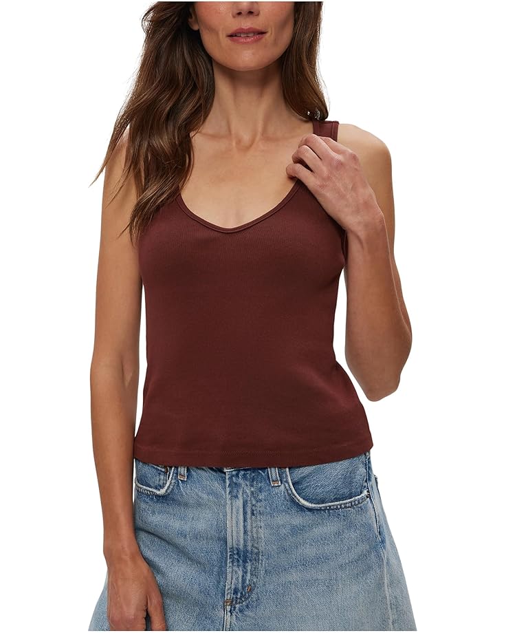 

Топ Michael Stars Sloan V-Neck Tank, цвет Espresso