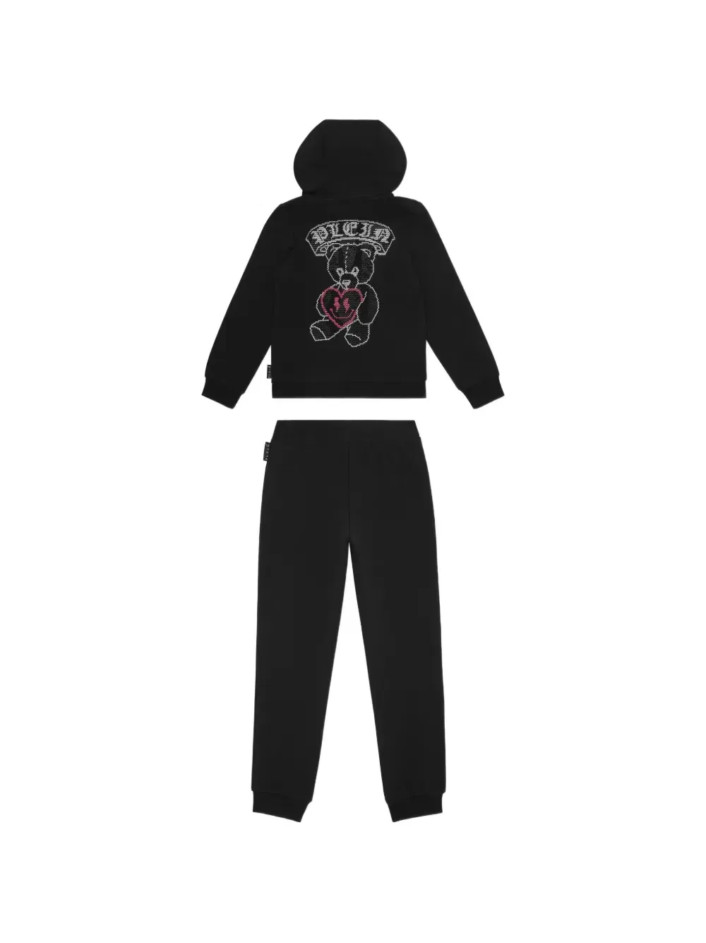 Спортивный костюм с Мишкой Teddy (комплект из двух вещей) Philipp Plein Junior, черный — фото 2