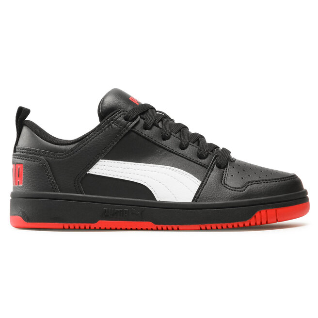 

Кроссовки Puma Rebound Layup Lo Sl Jr 370490 13 Black/White/High Risk Red, черный