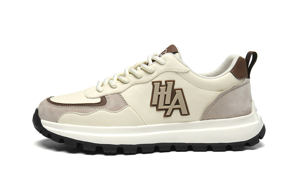 Мужские повседневные кроссовки Men's Low top White Brown, White Brown HLA, белый серый — фото 3