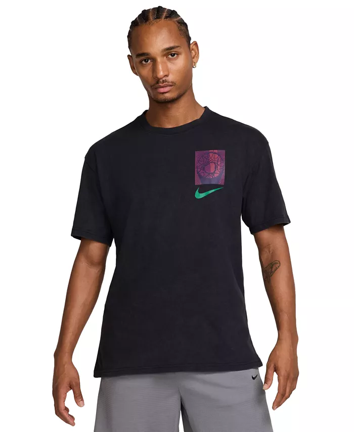 

Мужская футболка с коротким рукавом и принтом Max 90 Crewneck Nike, черный
