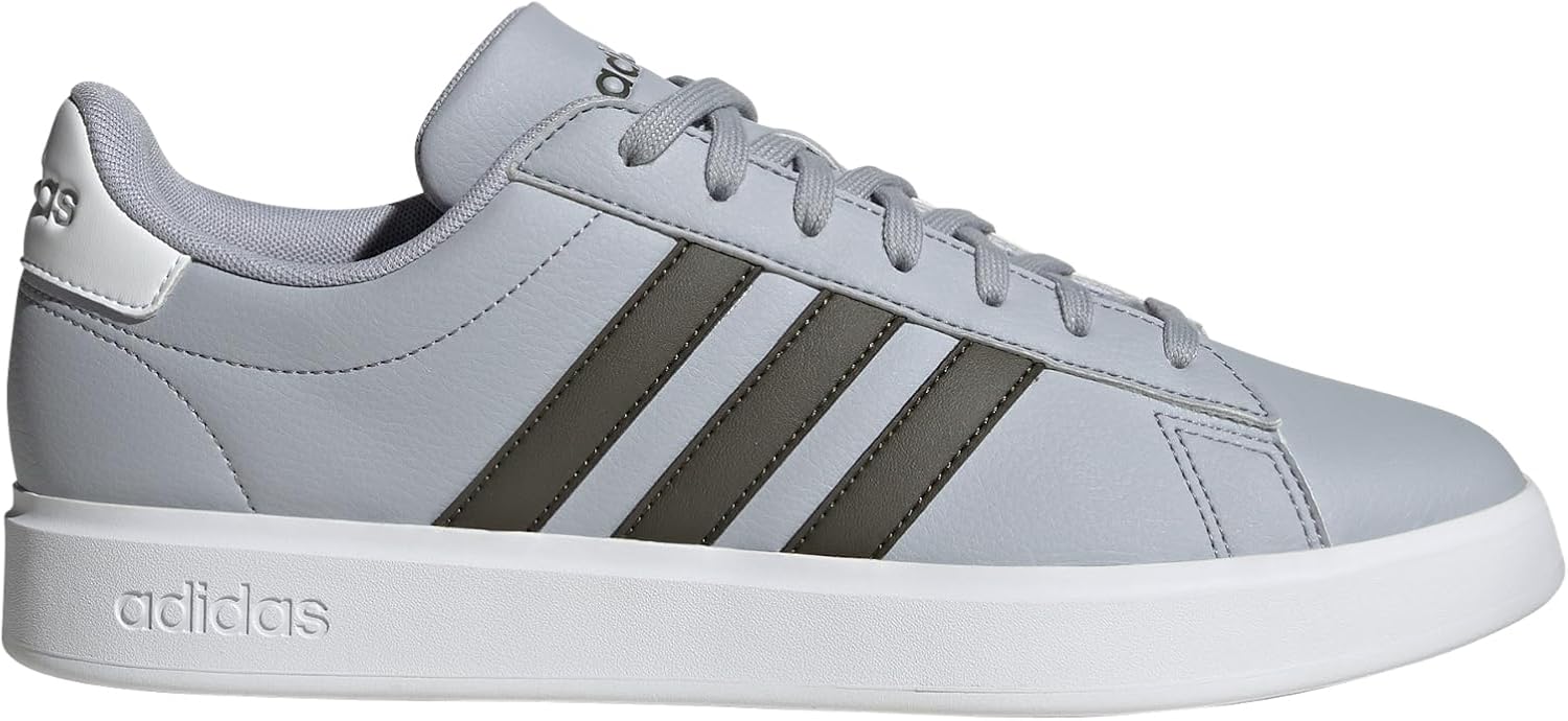 Мужские кроссовки Adidas Grand Court 2.0, белый/оливковый — фото 2