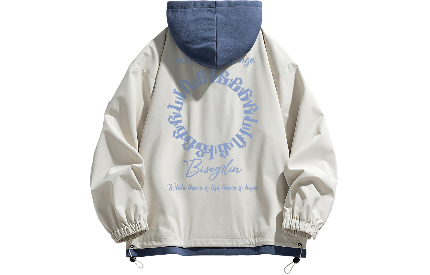 

BISEGRLIN Куртка Unisex, Light Khaki+Haze Blue