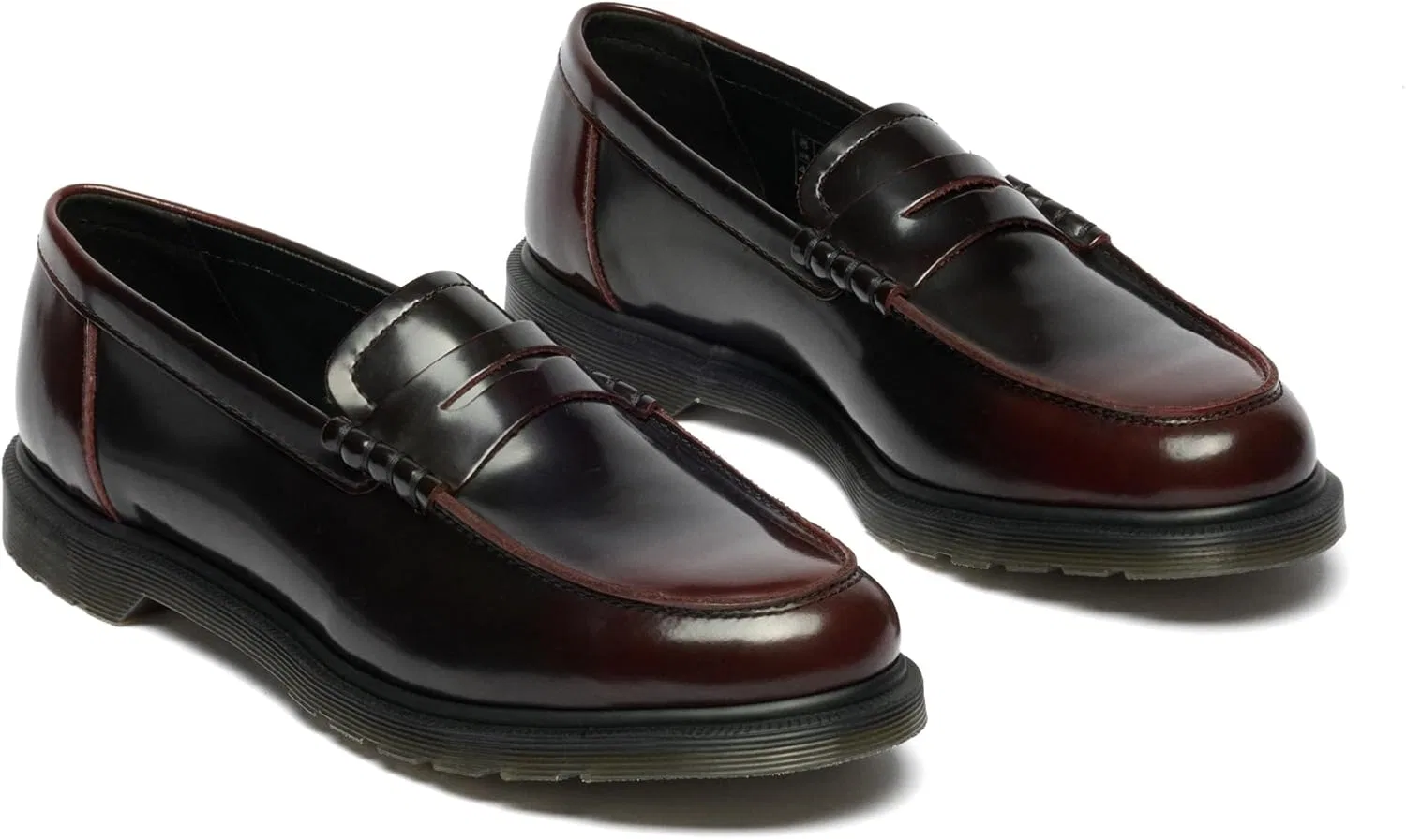 Лоферы Dr. Martens, вишнево-красный — фото 4