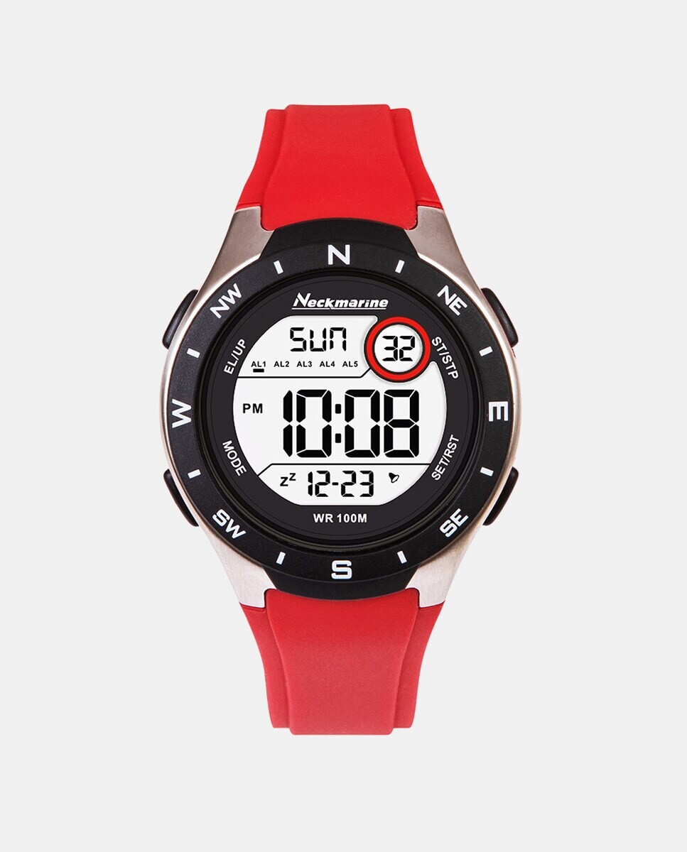 

X-Treme Digital NKM72008 Красные резиновые мужские часы Neckmarine, красный
