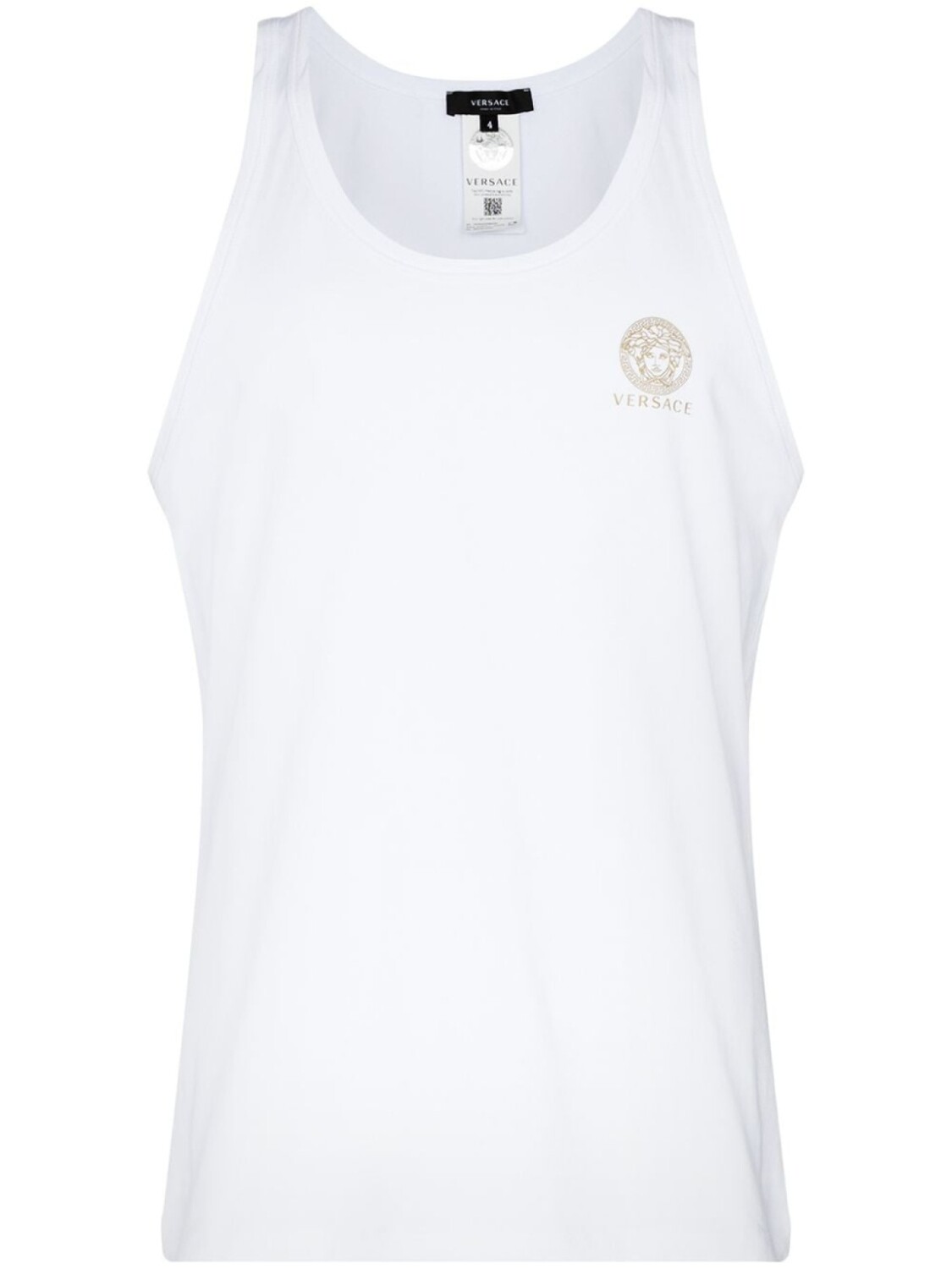 

Versace топ с логотипом, белый