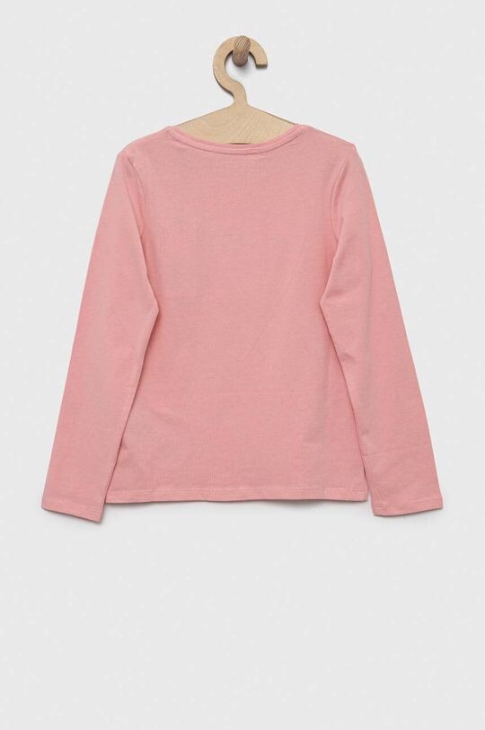 Детская футболка с длинными рукавами Guess, розовый — фото 2