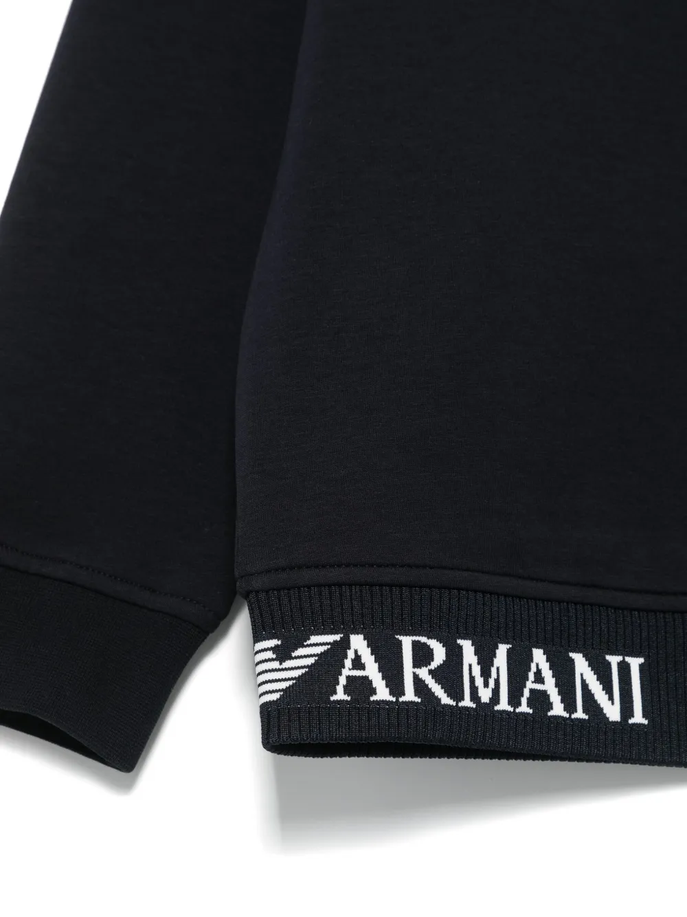 Толстовка с логотипом Emporio Armani Kids, синий — фото 3