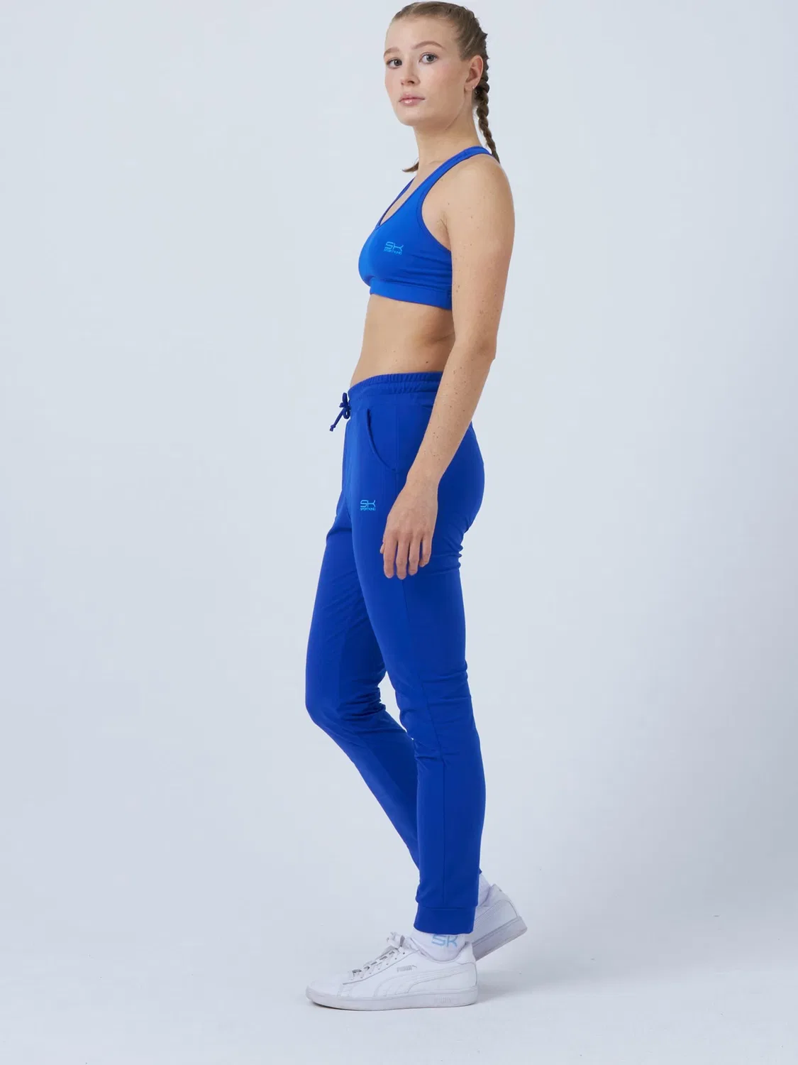Спортивные брюки Sportkind Regular Workout Pants цвет джоггери, кобальтово-синий — фото 3