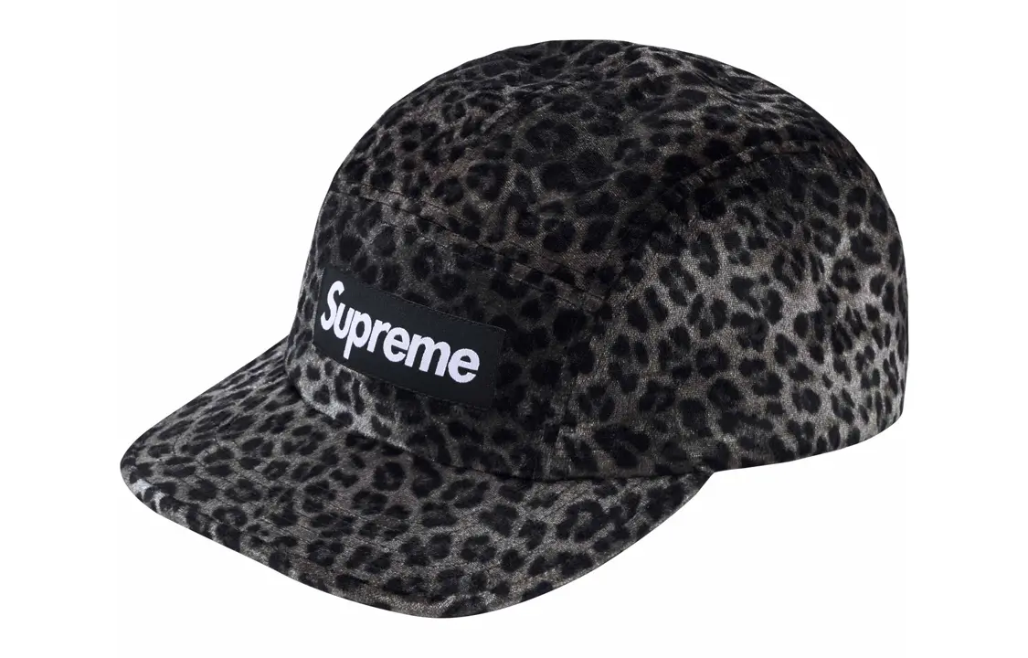 

Кепка Supreme Leopard Velvet, черный