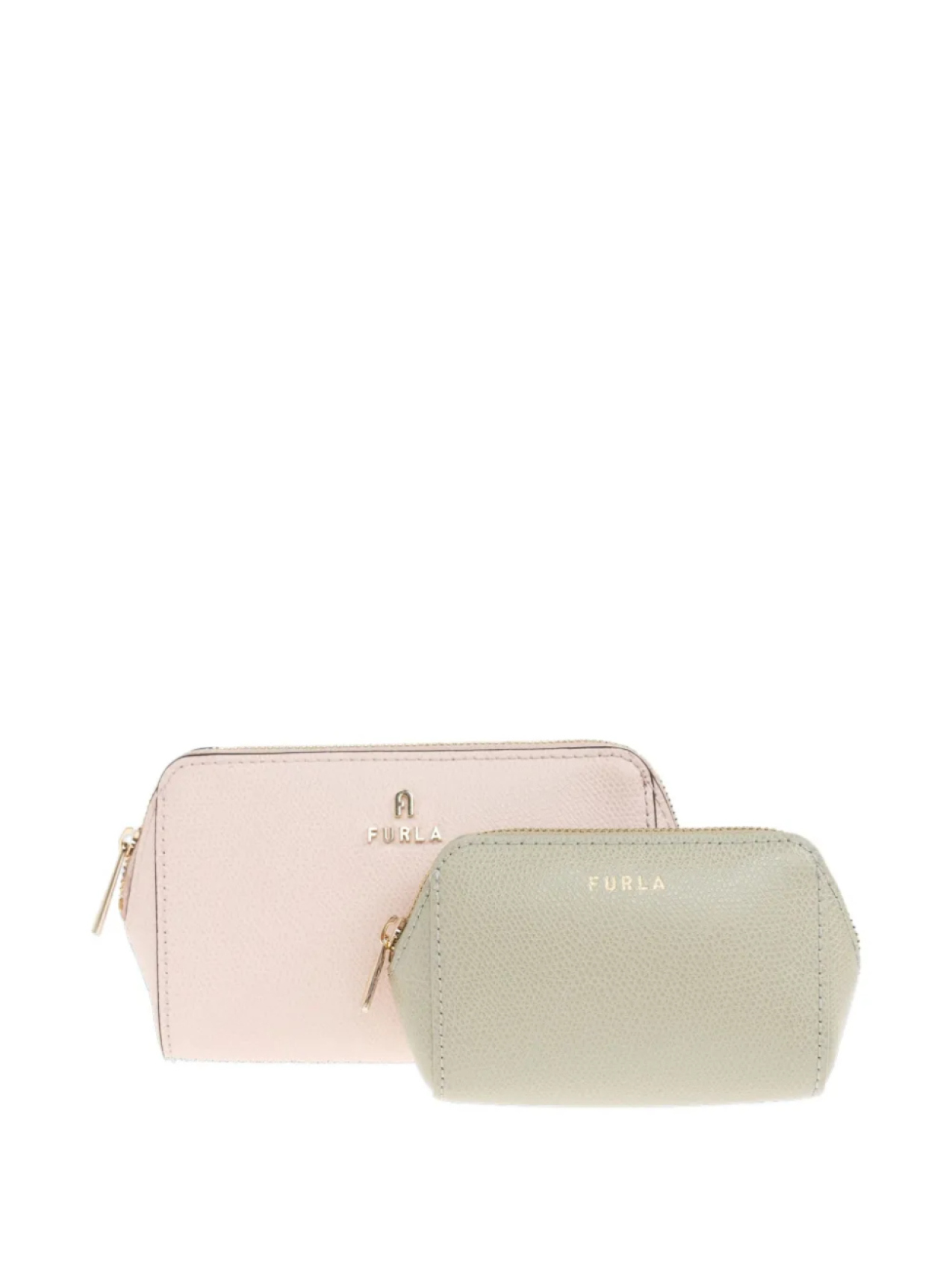 

Косметичка с застежкой-молнией и логотипом Furla, розовый