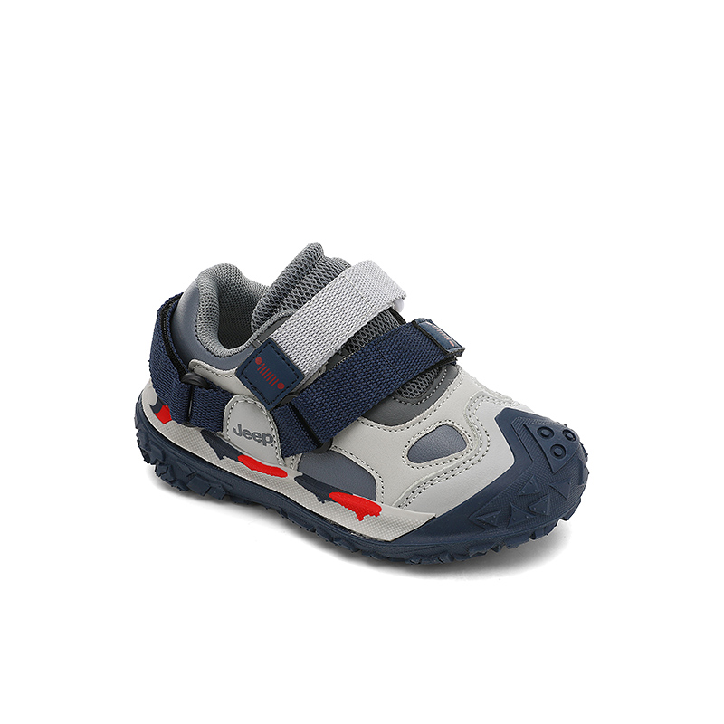 Кроссовки для бега Running Collection Slip Resistant с амортизацией, износостойкие, легкие, низкие, детские Jeep, серый синий — фото 3