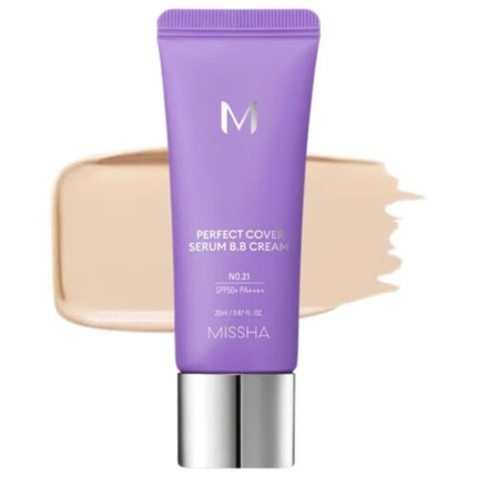 

M Perfect Cover BB крем с сывороткой SPF 50+ оттенок 21 20 мл Missha