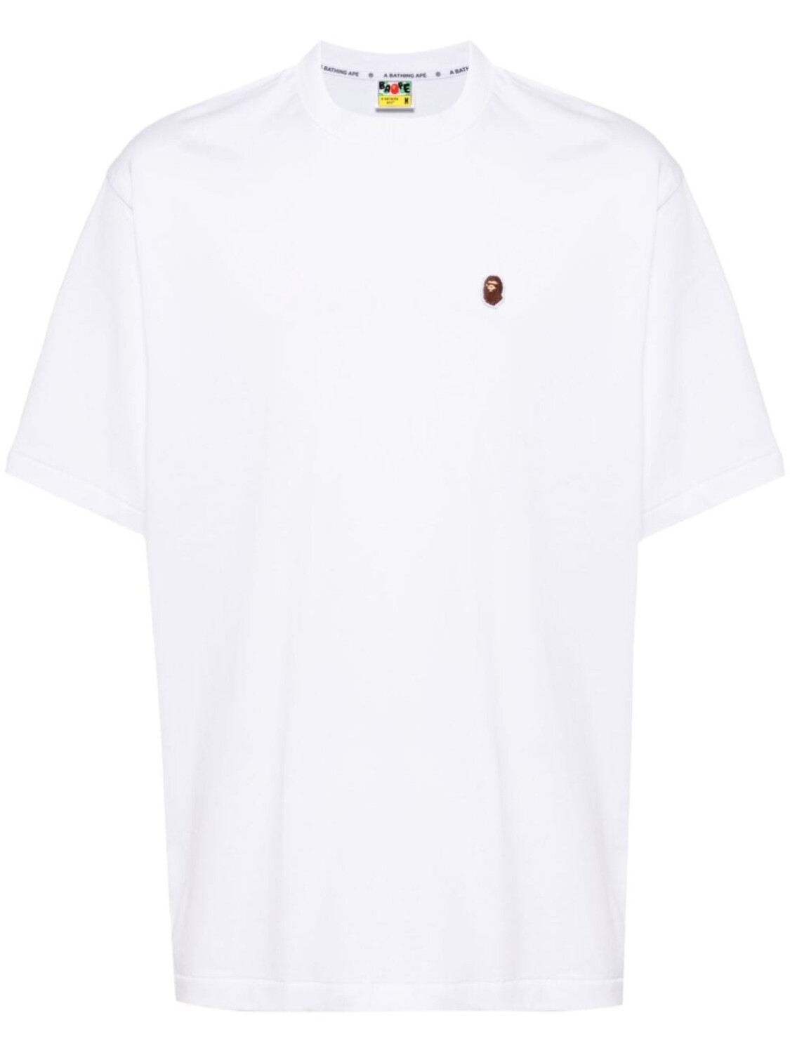 

A BATHING APE футболка из хлопка с вышитым логотипом, белый