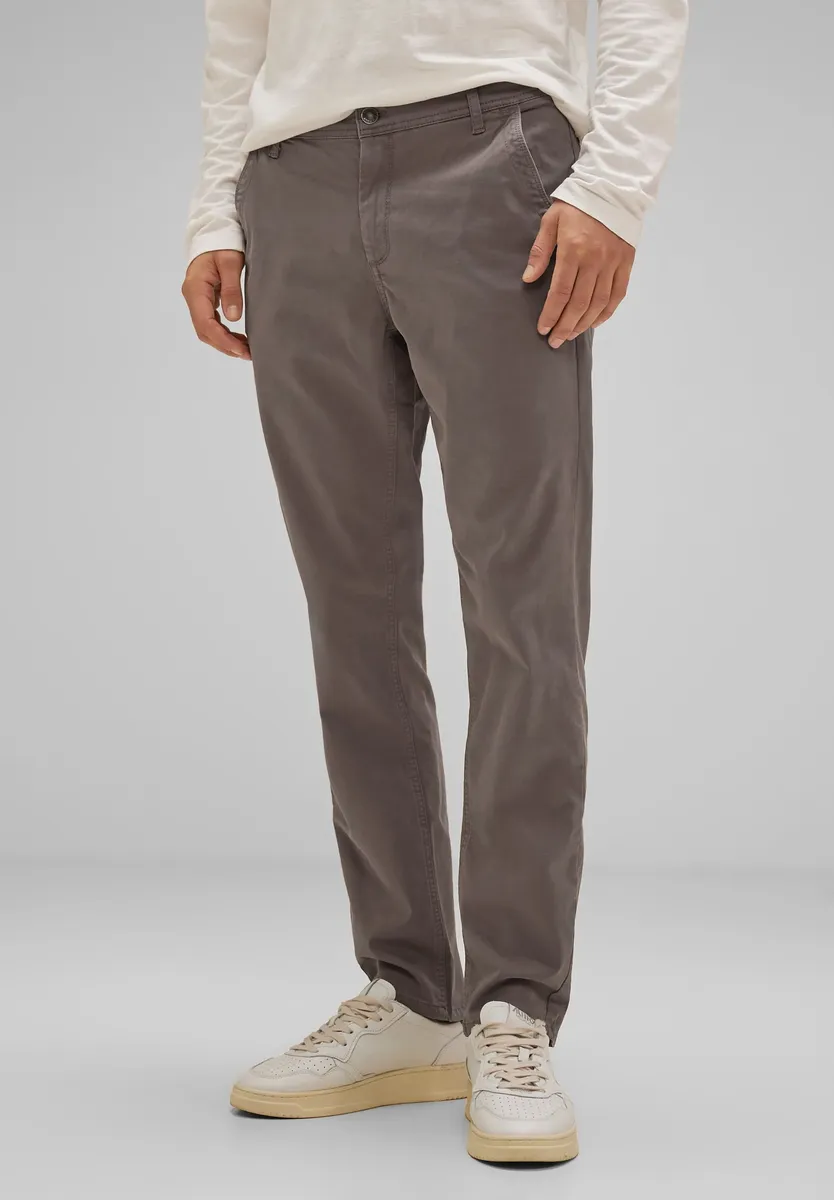 

Брюки-чиносы STREET ONE MEN из хлопка с стрейчем, цвет Dark Dull Sand