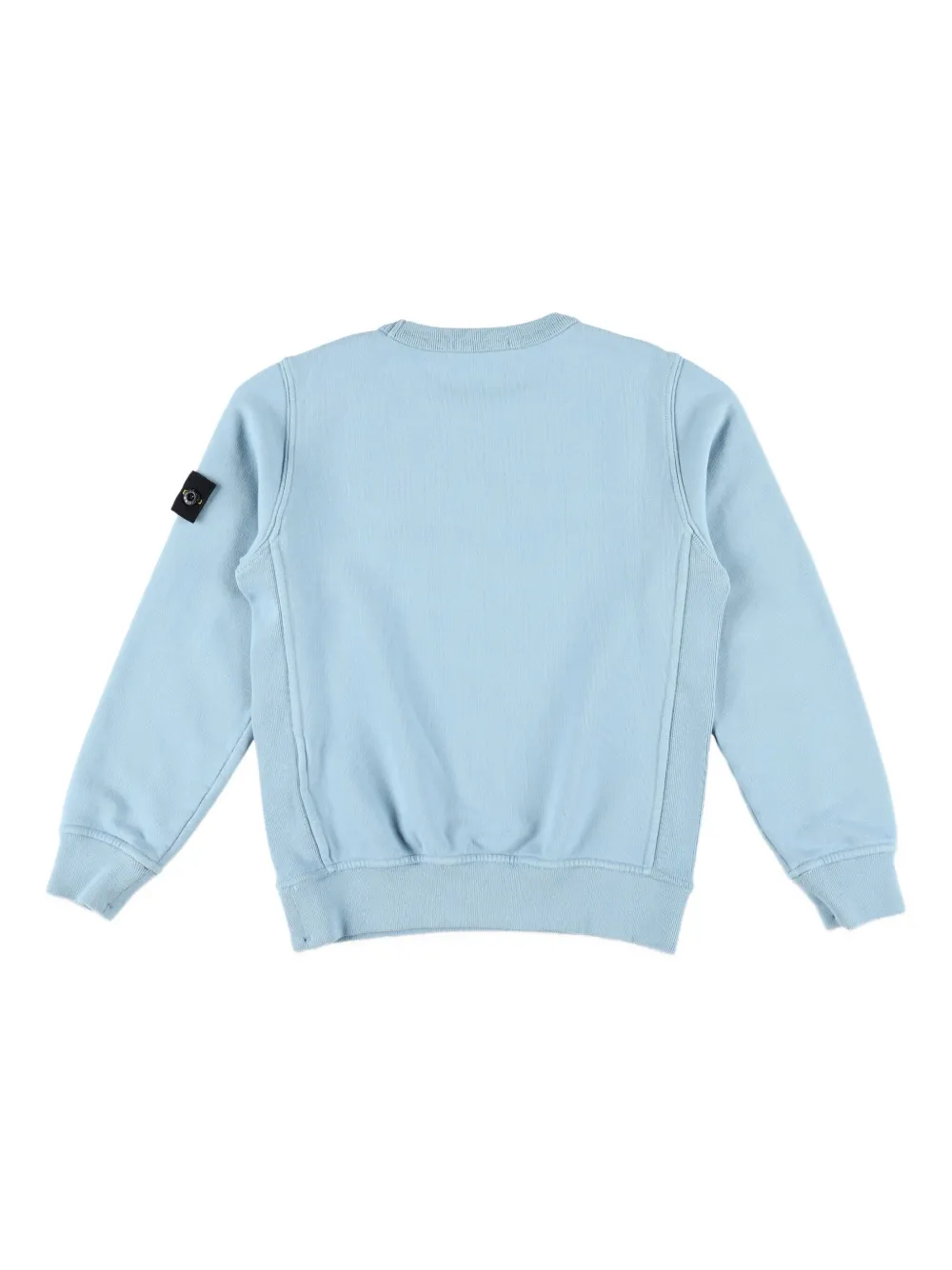Толстовка с круглым вырезом и нашивкой-логотипом Stone Island Junior, синий — фото 2