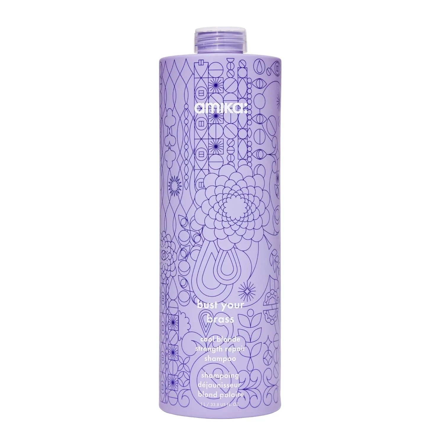 Шампунь Amika Bust Your Brass Cool Blonde Strength Repair