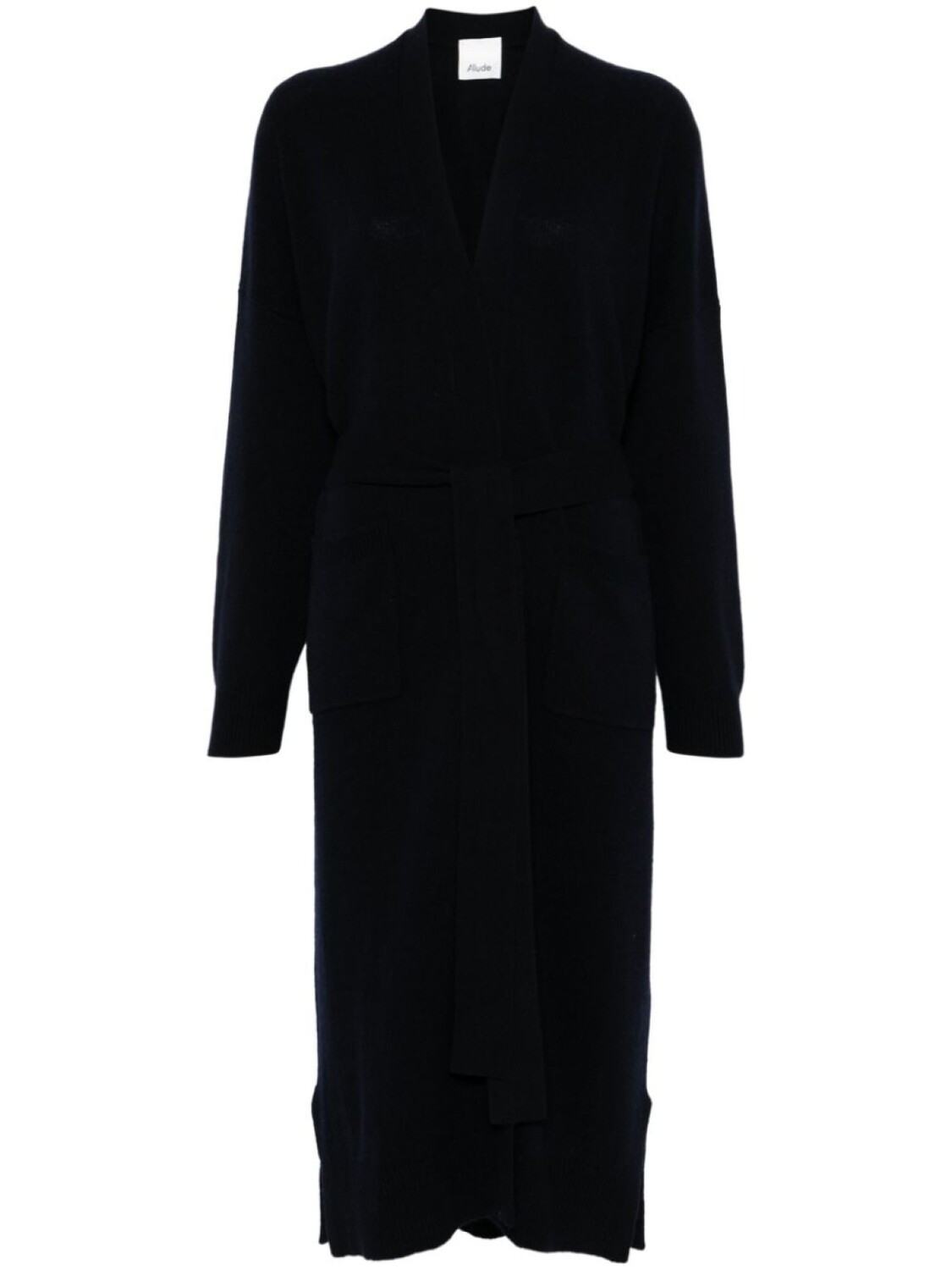 

Allude кардиган-пальто с поясом, синий