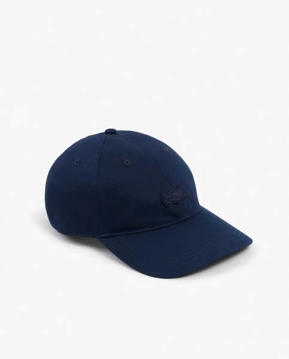 Кепка Lacoste из хлопковой саржи, темно-синий