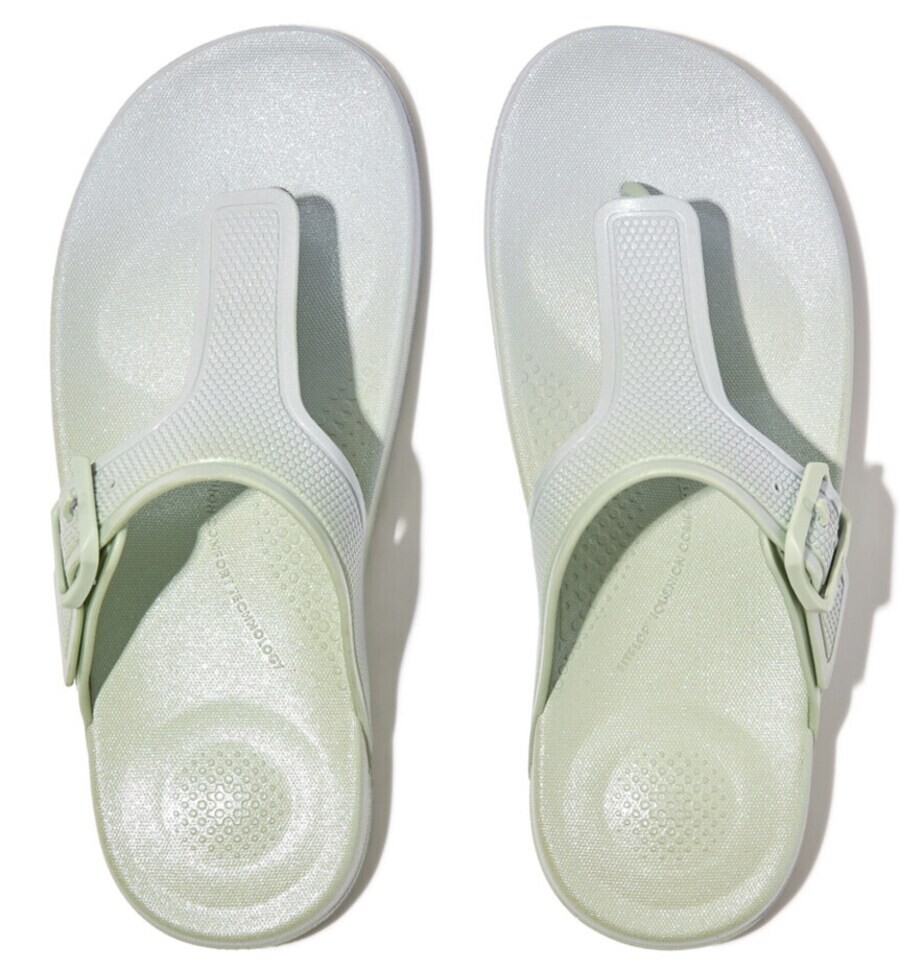 Сандалии FitFlop T-Bar Sandals, светло-зеленый — фото 2
