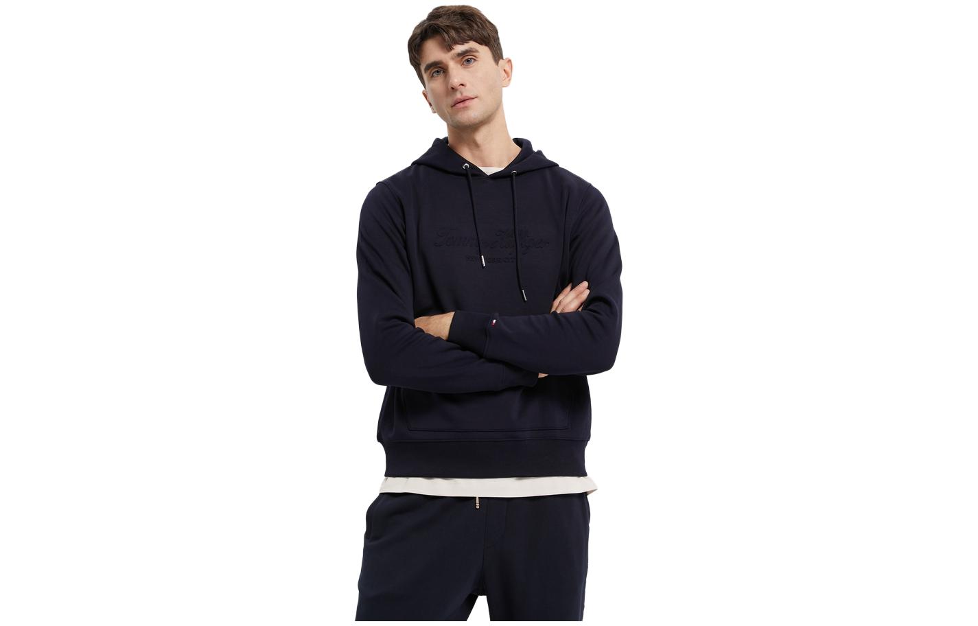 

Толстовка мужская темно-синяя Tommy Hilfiger, темно-синяя DW5