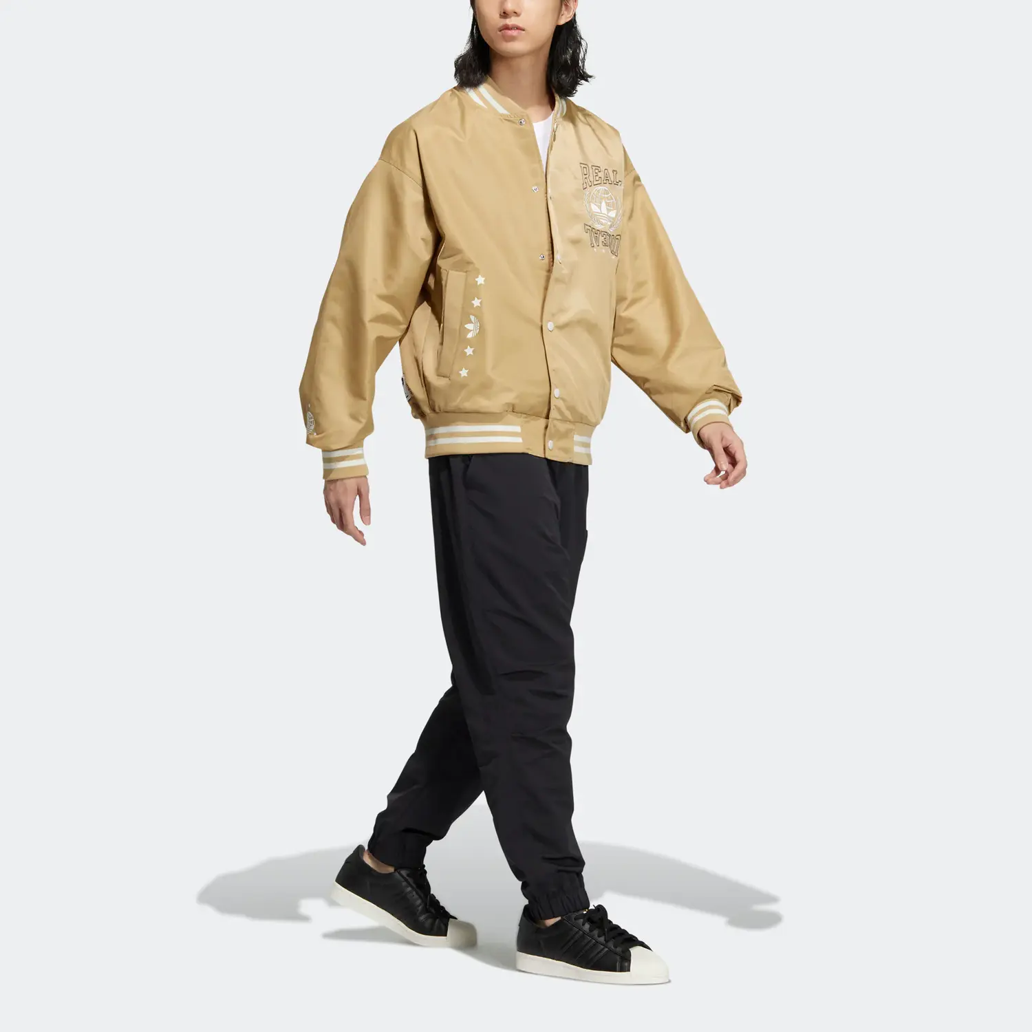 MC Куртка мужская Светло-хаки Adidas Originals, хаки — фото 4