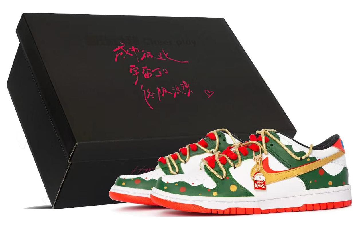 

Женские кроссовки для скейтбординга Nike Dunk, White/Green