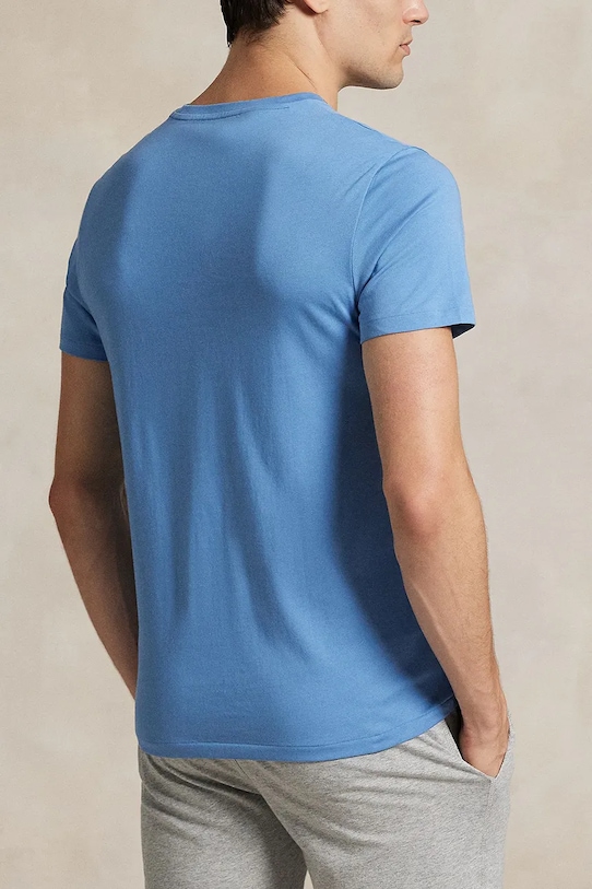 

Хлопковая пижамная футболка Polo Ralph Lauren, синий