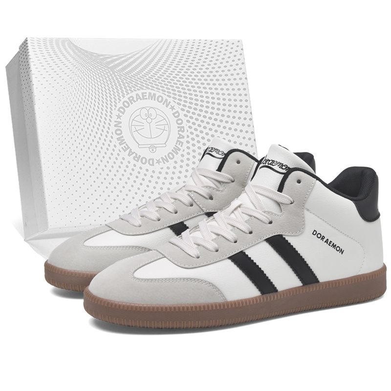 

Doraemon Дораэмон Высокие скейтерские кроссовки унисекс винтажный белый (с флисовой подкладкой), цвет Vintage White (Fleece-Lined)