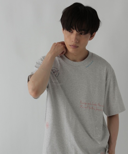 

Футболка из хлопка, CLEAN MODE GLOBAL WORK, серый