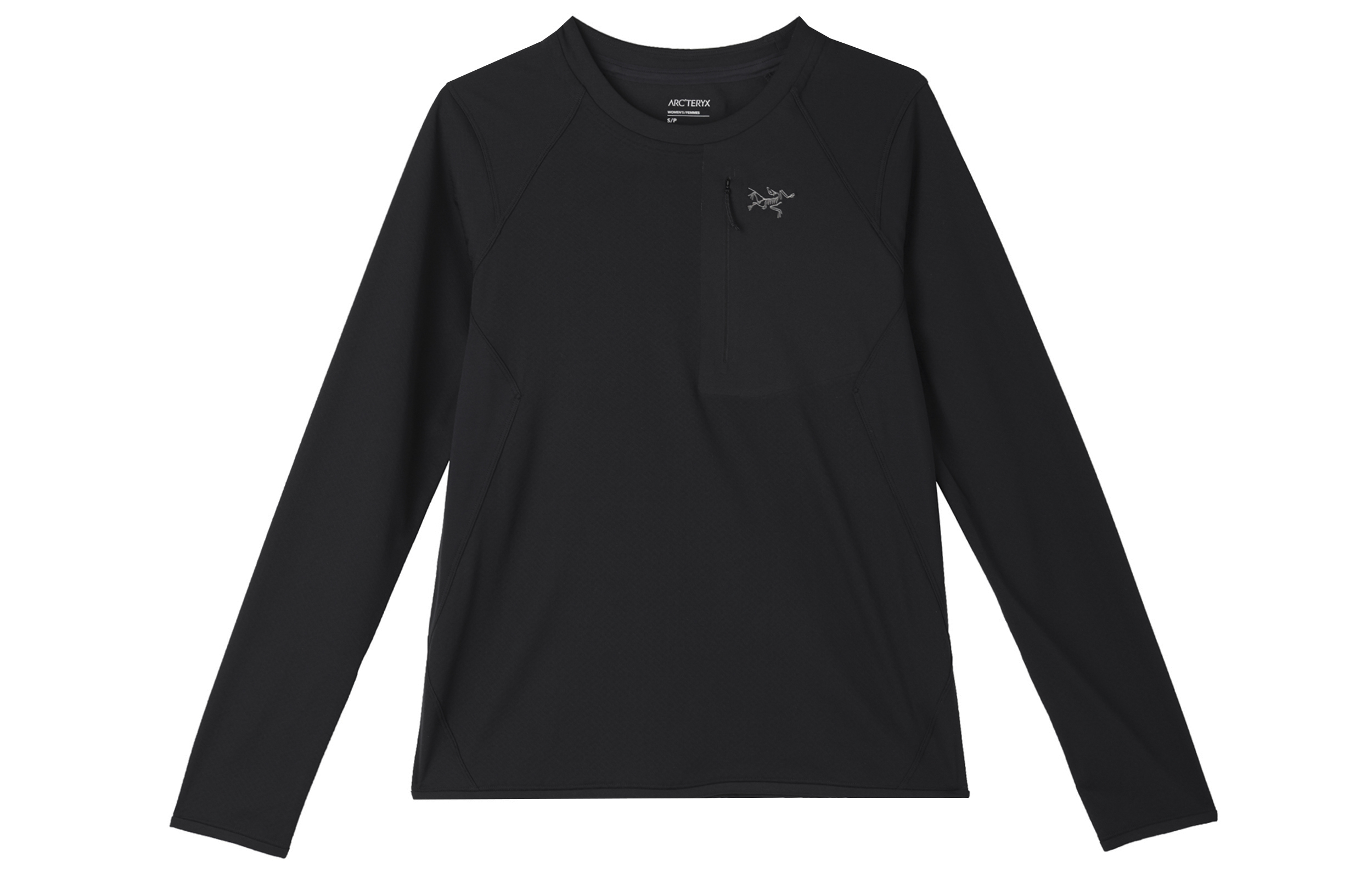 DELTA Crew Fleece одежда женская Arcteryx, sonic фиолетовый/черный/soul sonic/черный — фото 3