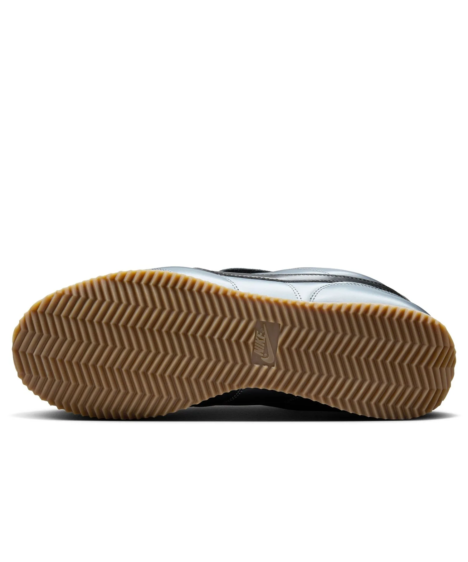 Мужские кроссовки с глянцевым верхом и съёмным языком NIKE CORTEZ SE HQ3490-099 серые — фото 4