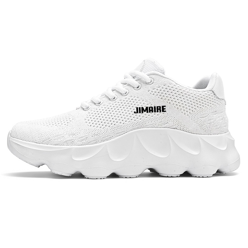 

King Jinmai Мужские белые кэжуал кеды мид-топ, цвет White