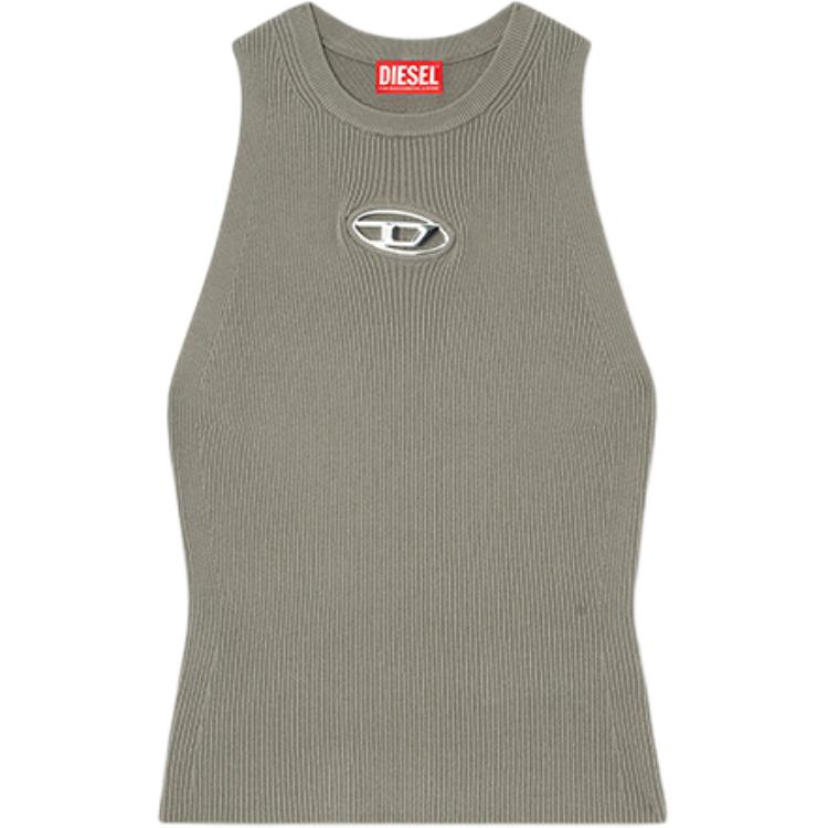 

Топ рифленый вязаный с логотипом Caddix DIESEL, зеленый