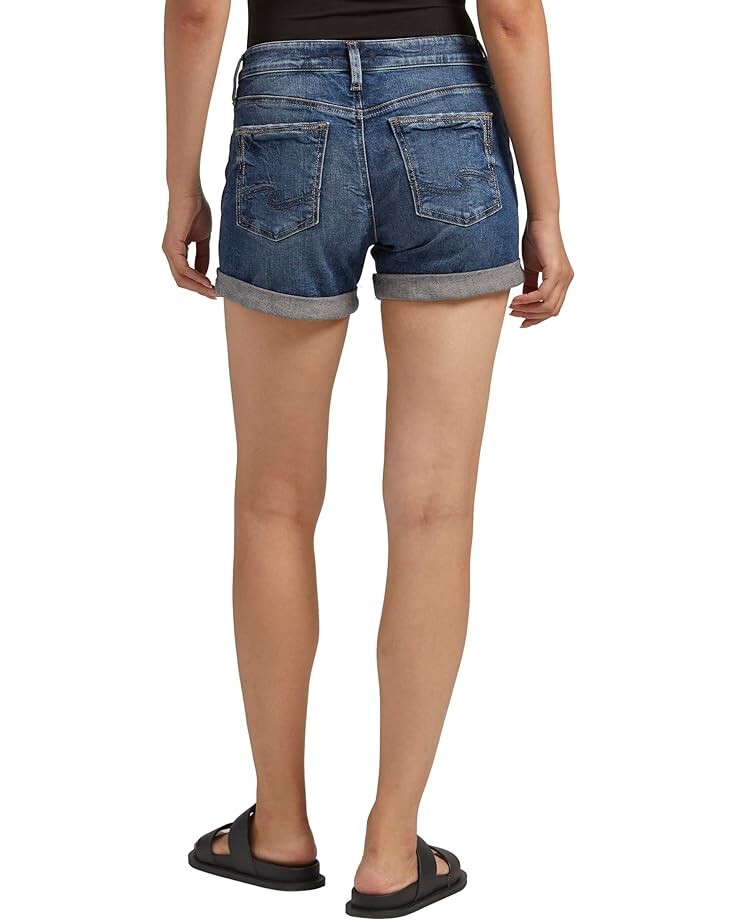 

Шорты Silver Jeans Co. Boyfriend Mid-Rise Shorts L53608EPX333, индиго