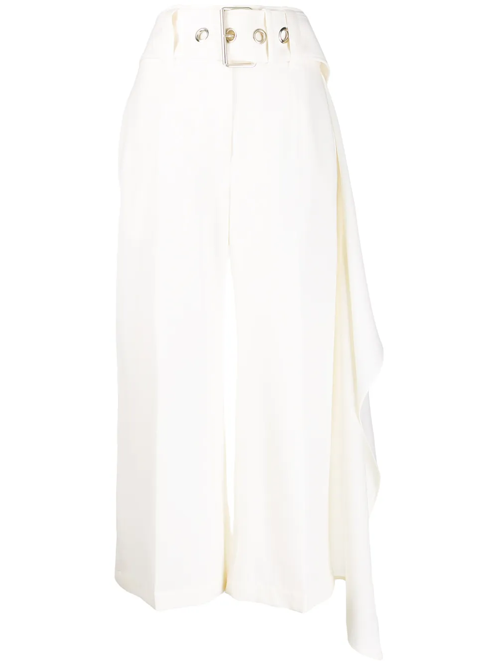 

Укороченные брюки с поясом JW ANDERSON, белый